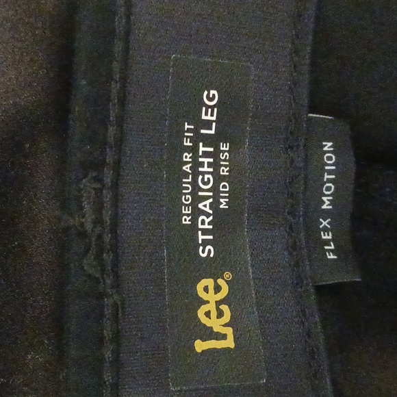 Lee "Flex Motion" Black Straight Leg Mid Rise Regular Pants Size 8 Medium (NWT) - Picture 6 of 12